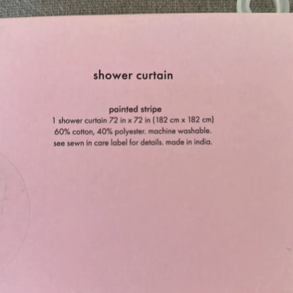 New with tags! Kate Spade painted stripe shower curtain ♠️